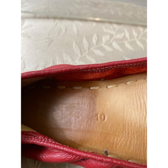 Tieks By Gavrieli Ruby Red Patent Leather Ballet Comfort Flats Shoes Size 10 - Picture 8 of 10